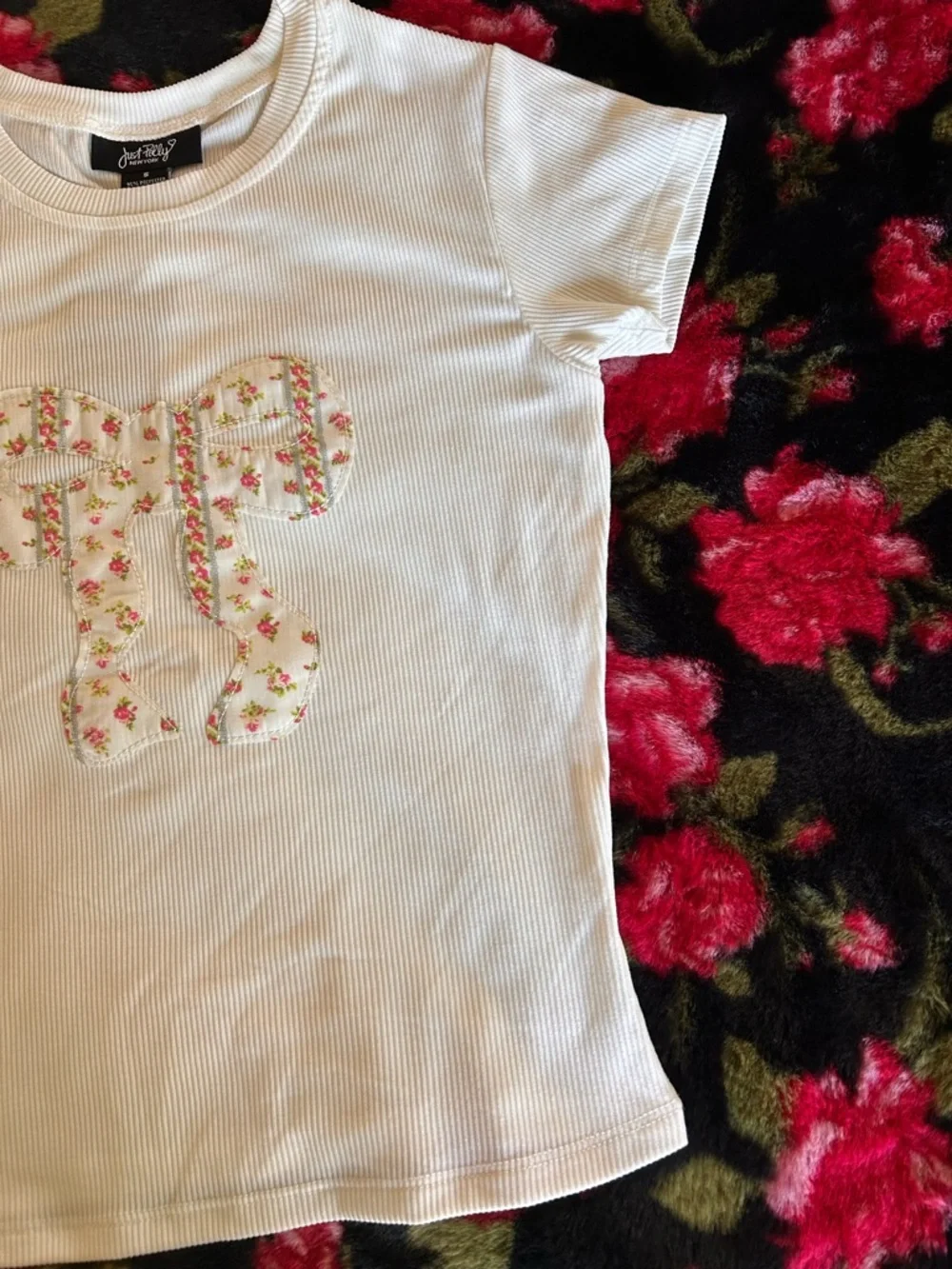 ***SOLD*** Just Polly Matching Tee and Shorts Rose Coquette Set - Picture 4 of 16